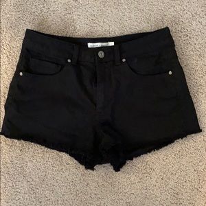 Melrose and Market Black Denim Cutoff Shorts